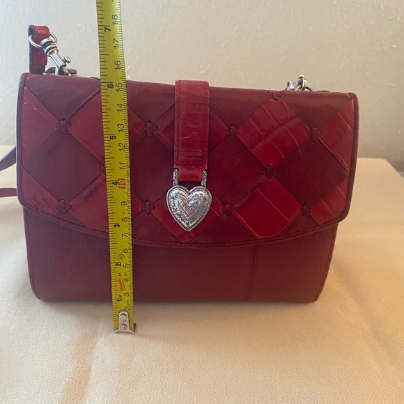 Beautiful and Elegant Brighton Red Leather Women's Bag - Picture 10 of 11